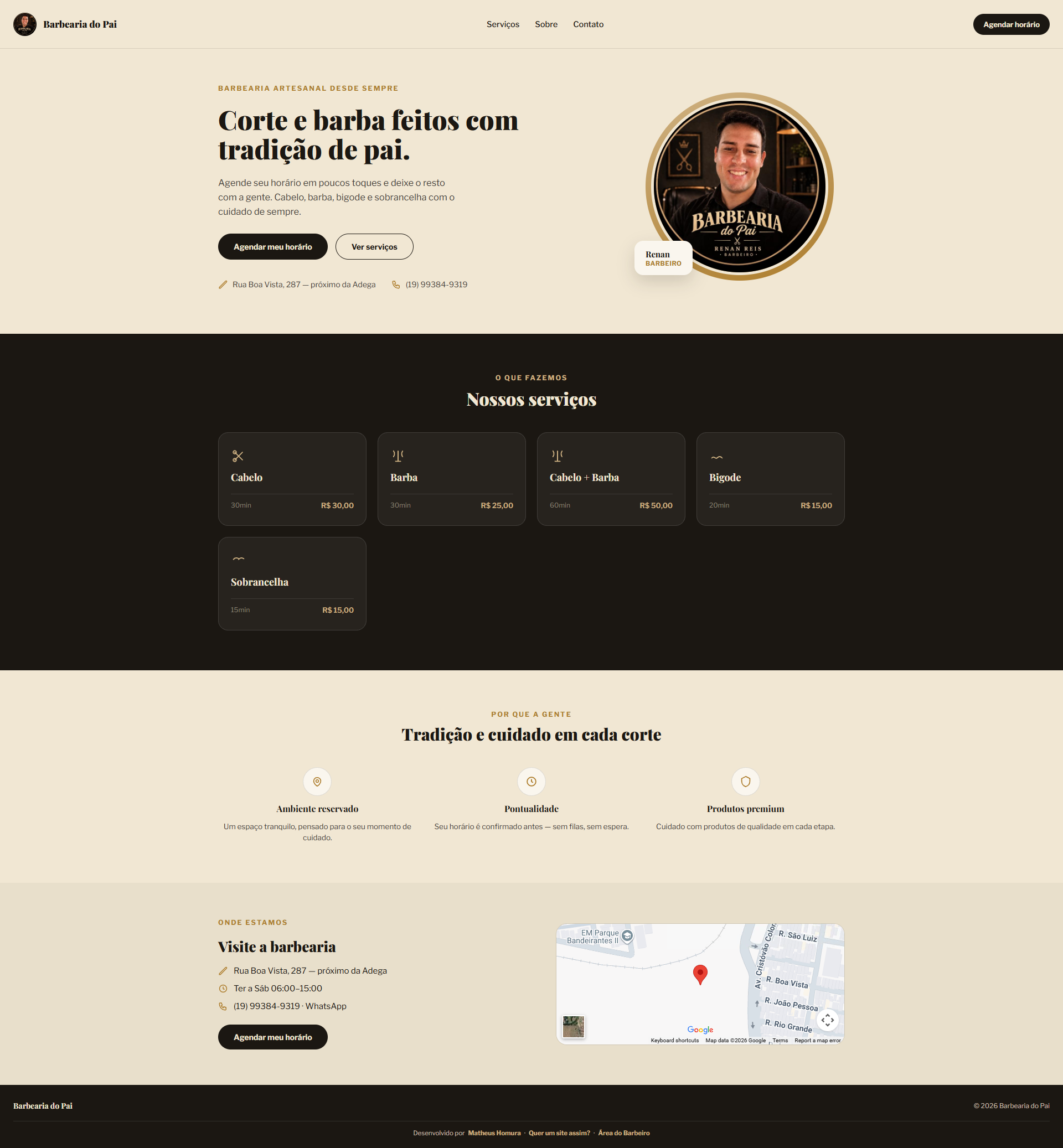 Sistema de Agendamento de Barbearia