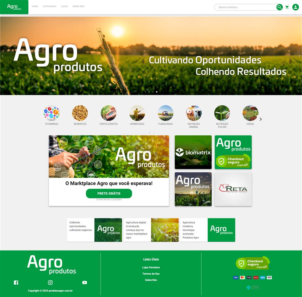 Plataforma marketplace Agro Produtos
